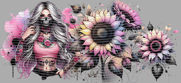 16oz Sunflower Girl-SU-369